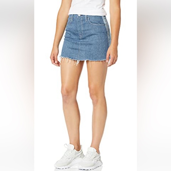 Hudson Two toned Viper Mini Skirt - Picture 1 of 4